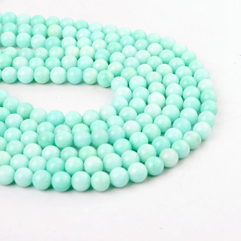 Wholesale Natural Stone Light Blue Jade Loose Round Beads For Jewelry Necklace Bracelet Making
Wholesale Natural Stone Light Blue Jade Loose Round Beads For Jewelry Necklace Bracelet Making