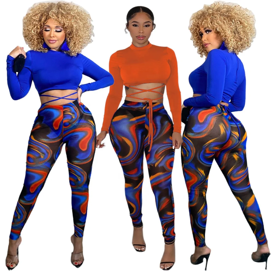 2022 Women Sexy Street Style Outdoor Two Piece Pant Set For Women Bandage Crop Top Pants 2 Piece Sets Sexy Skinny Outfits Ladies, Picture
2022 Women Sexy Street Style Outdoor Two Piece Pant Set For Women Bandage Crop Top Pants 2 Piece Sets Sexy Skinny Outfits Ladies, Picture