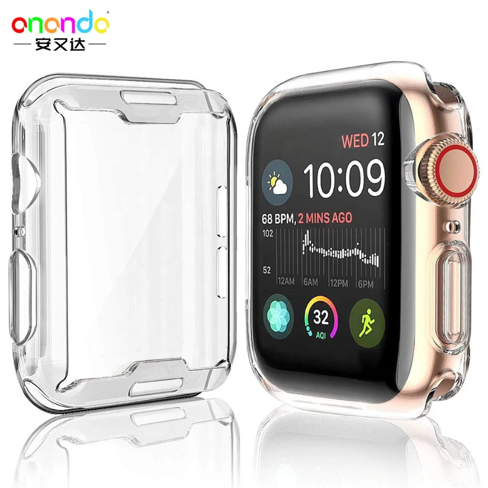 Transparent Ultra Thin Cover For Apple Watch Series 4 5 Case 44mm 40mm Full Cover Screen Protector For iWatch Series 3 2
Transparent Ultra Thin Cover For Apple Watch Series 4 5 Case 44mm 40mm Full Cover Screen Protector For iWatch Series 3 2