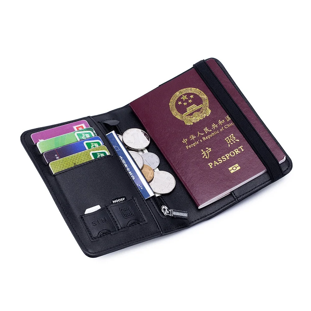 Rfid Blocking Genuine Leather Passport Holder Cover Travel Wallet Cards Protector With SIM SD Card Slot Zipper Bag
Rfid Blocking Genuine Leather Passport Holder Cover Travel Wallet Cards Protector With SIM SD Card Slot Zipper Bag
