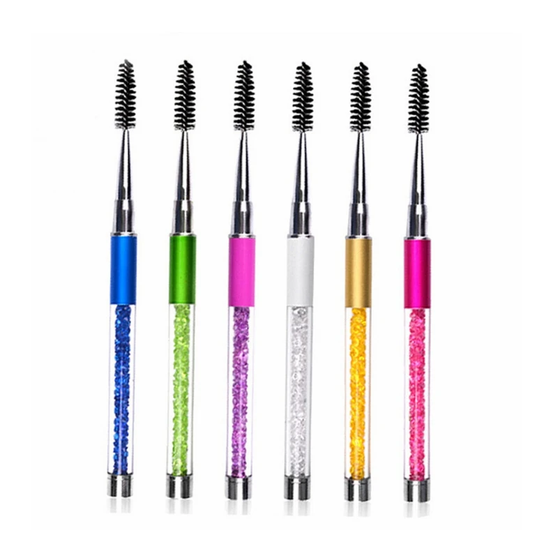 Spiral Eyelash Brush Eyelash Extension Applicator Rhinestone Decor Handle Eyelash Brush with Cover
Spiral Eyelash Brush Eyelash Extension Applicator Rhinestone Decor Handle Eyelash Brush with Cover
