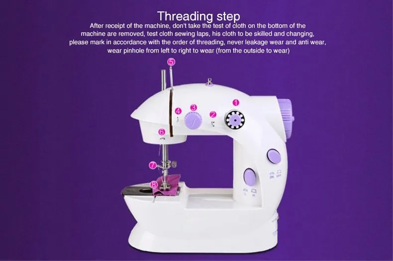 Zogift Yiwu  2019 Electric Mini Portable Handheld Domestic Button Sewing Machine Industrial