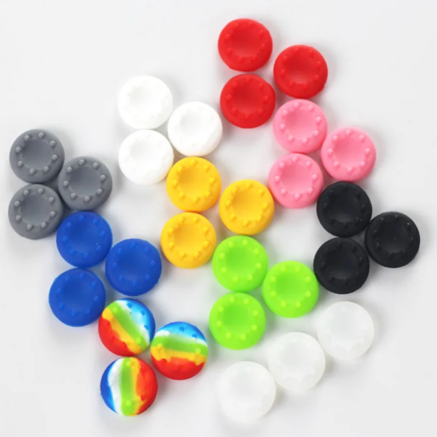 

Silicone Analog Thumb Stick Grips Cover for PlayStation 4 PS4 Pro Slim PS5 for XBox One Elite X S Controller Thumbsticks