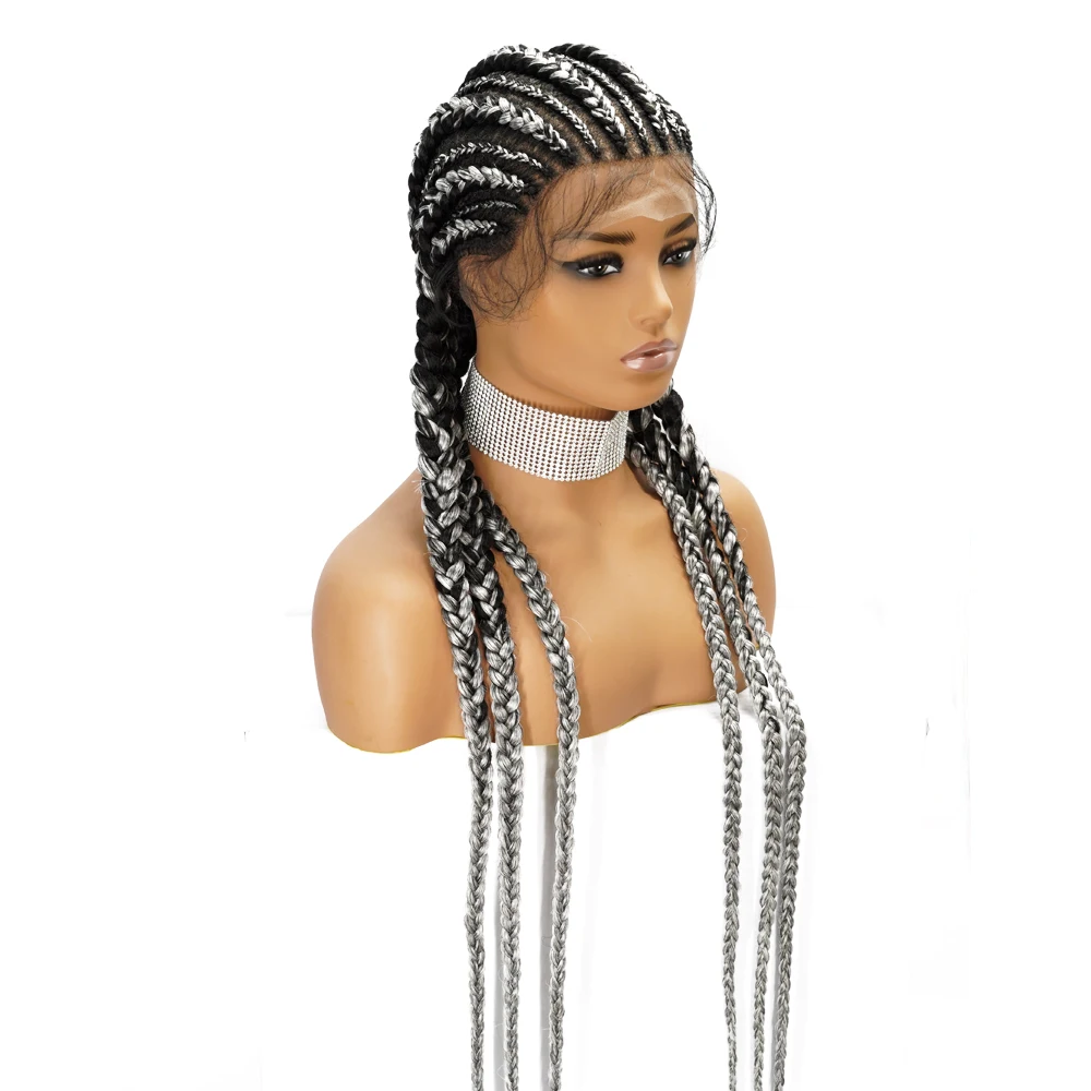 38inch Synthetic Full Lace Wigs Long Box Braided 360 Knotless Lace Wigs with Baby Hair Full Lace Front Wig for Black Women, Picture
38inch Synthetic Full Lace Wigs Long Box Braided 360 Knotless Lace Wigs with Baby Hair Full Lace Front Wig for Black Women, Picture