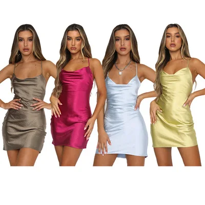 F40698A European sexy ladies' solid color strapless backless women dresses casual dresses sexy dresses, As picture
F40698A European sexy ladies' solid color strapless backless women dresses casual dresses sexy dresses, As picture