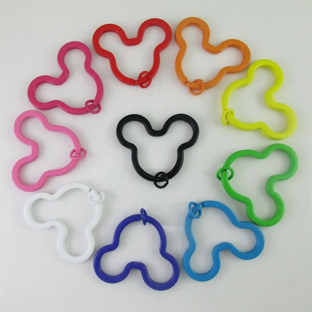 Assorted Rainbow Colors Mickey Head Shaped Key Chain Jewellery Split Key Ring, Different colors available
Assorted Rainbow Colors Mickey Head Shaped Key Chain Jewellery Split Key Ring, Different colors available