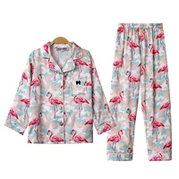 Soft Silk Kids Sleepwear Clothes Long Sets Unisex Children Night Wear Pajamas With Flamingos Pattern
Soft Silk Kids Sleepwear Clothes Long Sets Unisex Children Night Wear Pajamas With Flamingos Pattern