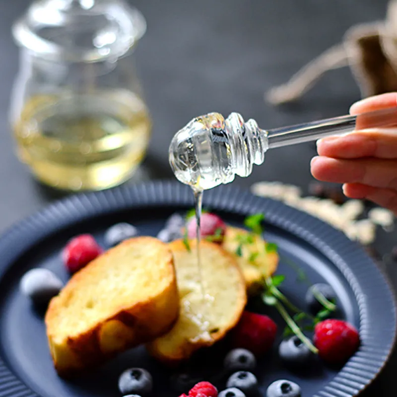 1Pc Glass Honey Spoon 15cm Long Handle Kitchen Gadget Honey Jar Dipper Stick Syrup Dispenser Server Keuken Accesoires, As photo
1Pc Glass Honey Spoon 15cm Long Handle Kitchen Gadget Honey Jar Dipper Stick Syrup Dispenser Server Keuken Accesoires, As photo
