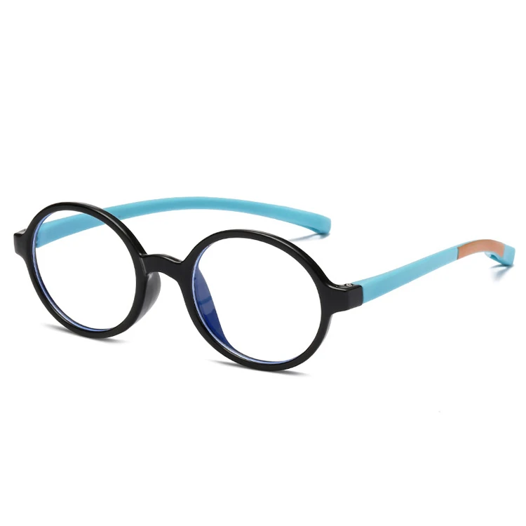 Kids silicone eyewear round cute frame anti blue light glasses soft to wear TR90 frame eyewear glasses, As pictures show
Kids silicone eyewear round cute frame anti blue light glasses soft to wear TR90 frame eyewear glasses, As pictures show