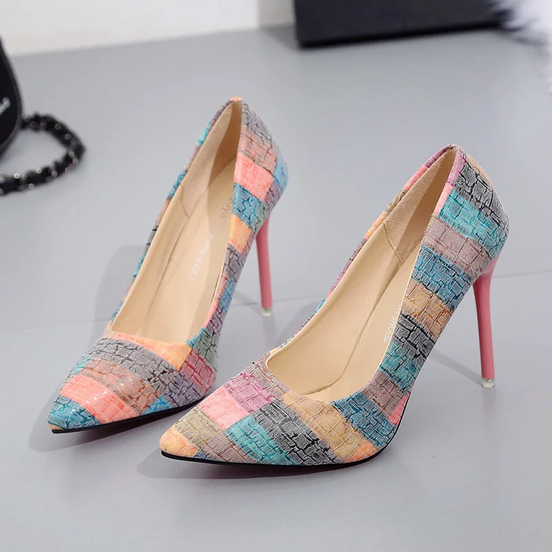 2021 New High Heels Women's Stiletto with Color Matching Pointed Toe Fashion Single Shoes All-match High Heels
2021 New High Heels Women's Stiletto with Color Matching Pointed Toe Fashion Single Shoes All-match High Heels