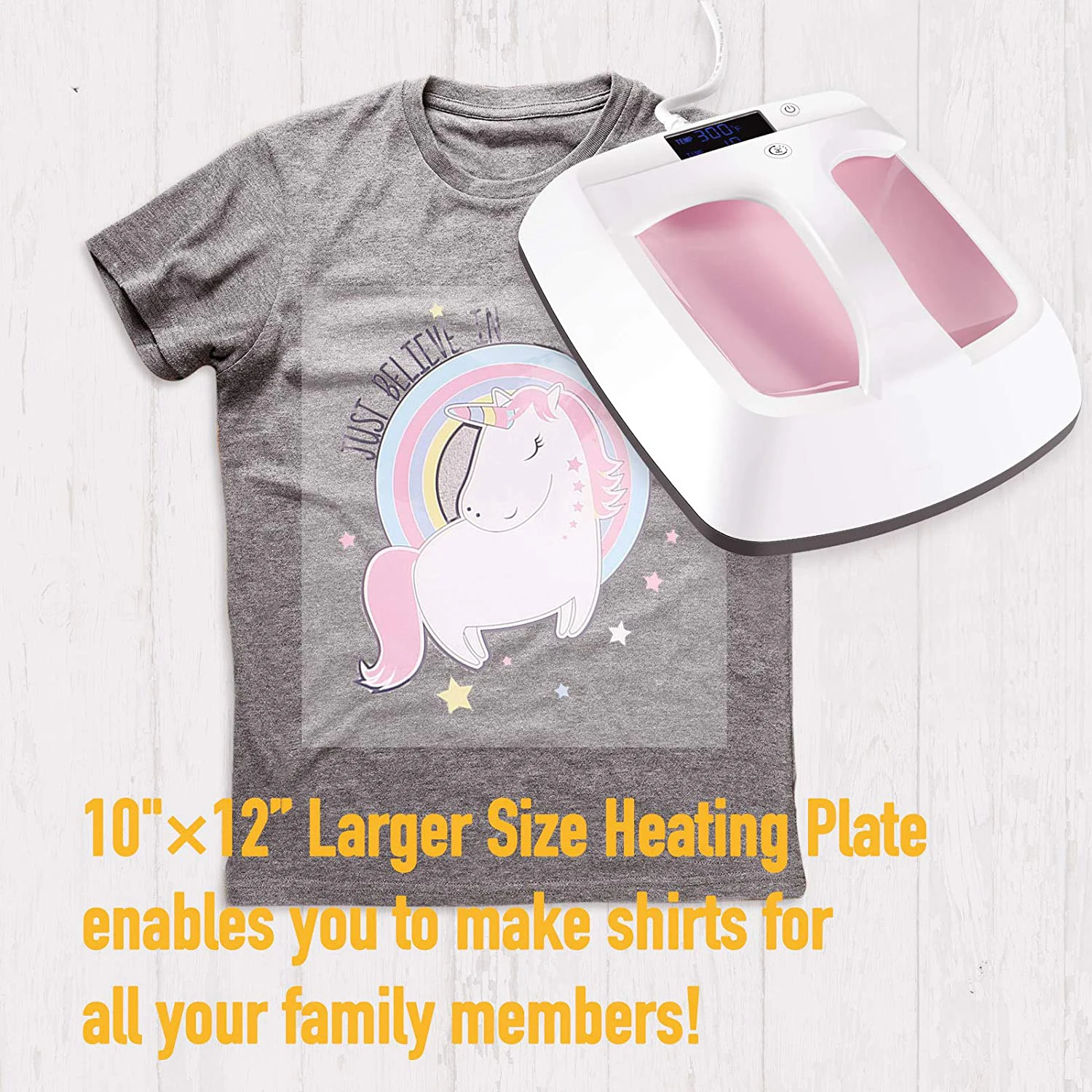 product ruida newest 12x10 inches touch screen control portable heat press machine transfer sublimation-2