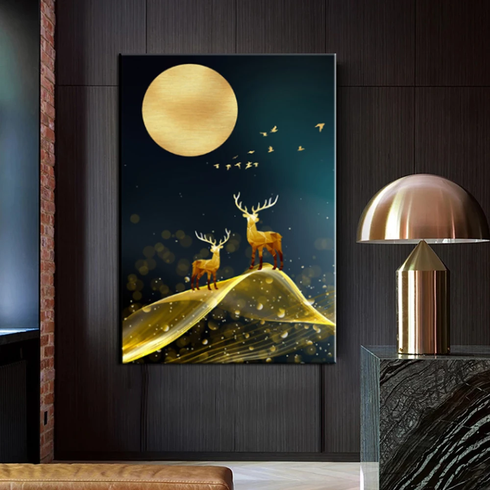 A piece of modern canvas painting forest poster white bird gold leaf painting living room bedroom frameless decorative painting
A piece of modern canvas painting forest poster white bird gold leaf painting living room bedroom frameless decorative painting