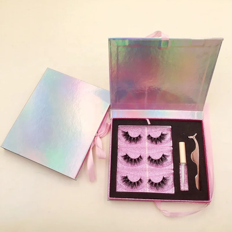 Own brand 3 Pairs lashes book mink eyelashes with private label eyelashes packaging box with lashes applicatro and glue set, Natural black
Own brand 3 Pairs lashes book mink eyelashes with private label eyelashes packaging box with lashes applicatro and glue set, Natural black