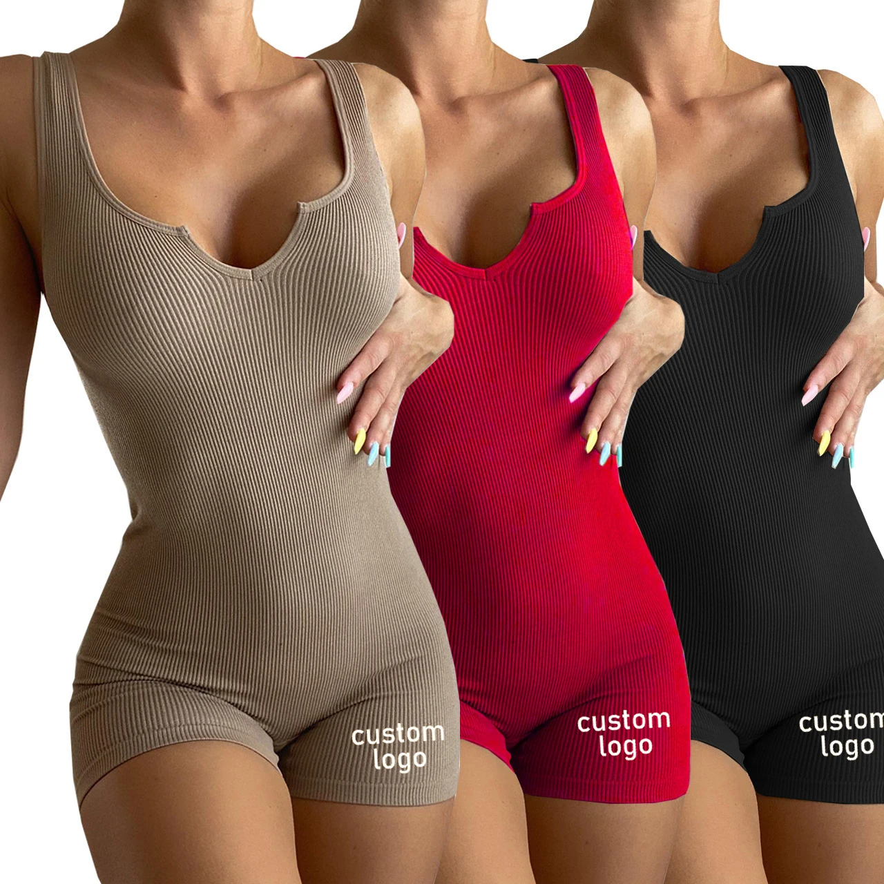 Wholesale 2022 Slim V-neck Shorts Pants Custom Logo Women's Pants Rompers Women Jumpsuits, Picture
Wholesale 2022 Slim V-neck Shorts Pants Custom Logo Women's Pants Rompers Women Jumpsuits, Picture