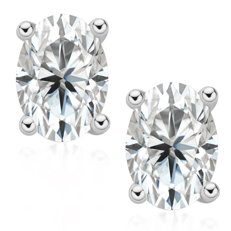 925 Silver 1.0ct 5x7mm D Color Oval Moissanite Diamond Earrings for Women Engagement Jewelry Gift Moissanite Stud Earring
925 Silver 1.0ct 5x7mm D Color Oval Moissanite Diamond Earrings for Women Engagement Jewelry Gift Moissanite Stud Earring
