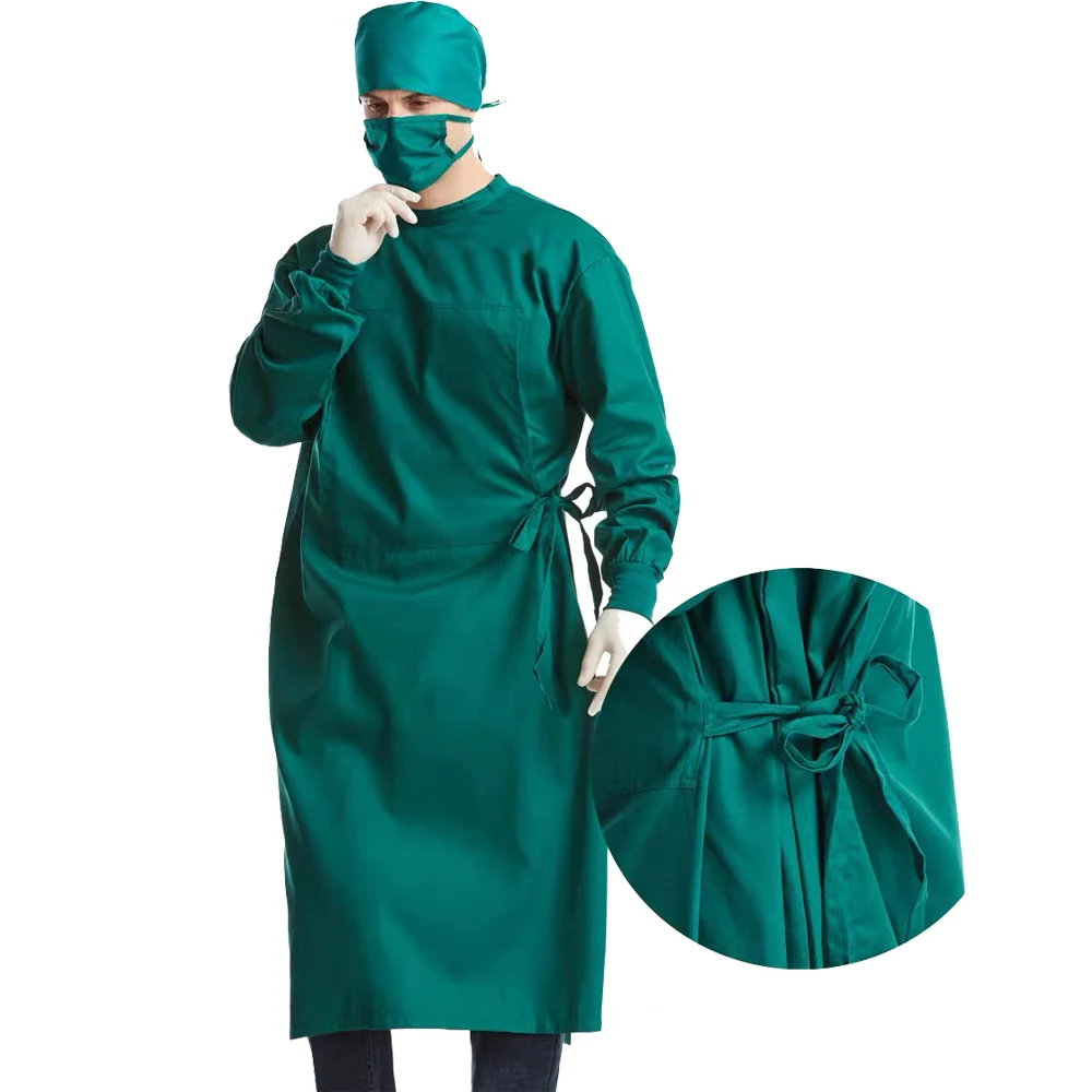 100% Cotton Surgical Reusable Doctor Scrub Green Uniform Gowns, Purple,green,blue,black,navy customized color
100% Cotton Surgical Reusable Doctor Scrub Green Uniform Gowns, Purple,green,blue,black,navy customized color