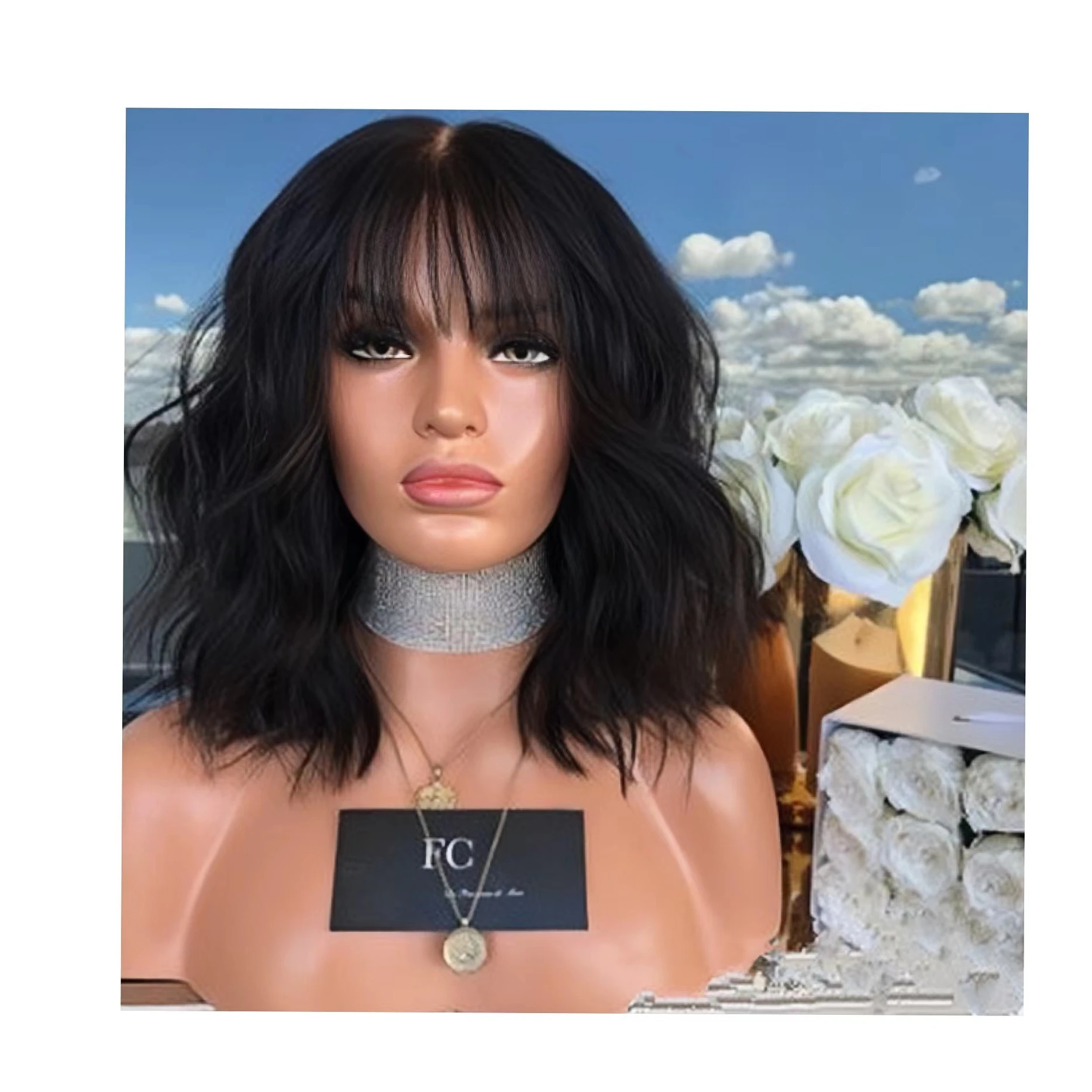 Corn Perm Medium Long Hair Fashion Micro Wavy Short Wavy Wig Women Natural High Temperature Wigs
Corn Perm Medium Long Hair Fashion Micro Wavy Short Wavy Wig Women Natural High Temperature Wigs