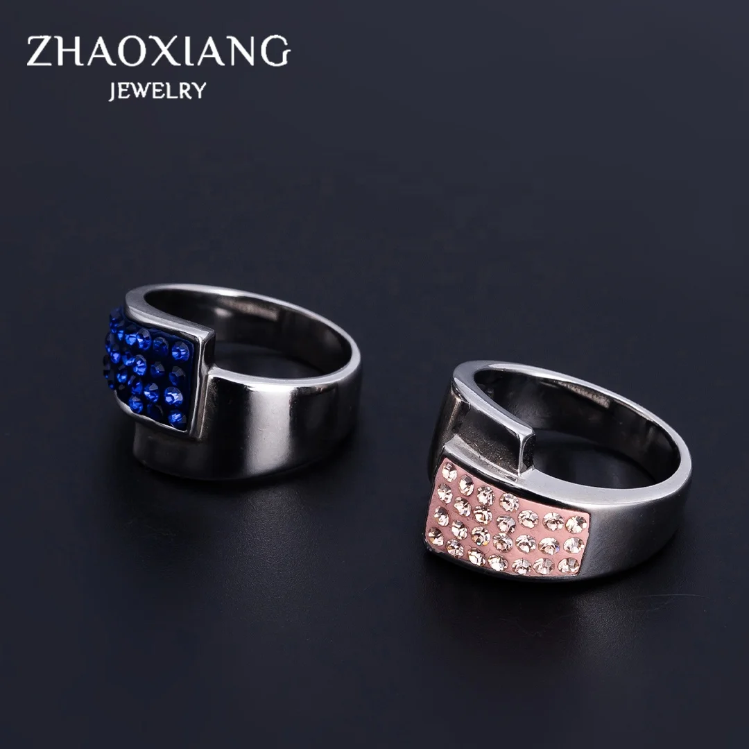 Party Rings Finger Jewellery Charms Cubic Zirconia Blue/Pink Crystal Stainless Steel Wholesale Engagement Ring
Party Rings Finger Jewellery Charms Cubic Zirconia Blue/Pink Crystal Stainless Steel Wholesale Engagement Ring