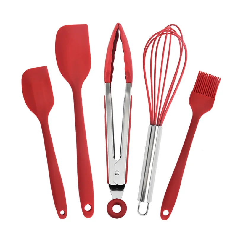 Amazon Hot Selling Factory Customized Wholesale Heat-resistant Silicone Cooking Kitchen Utensils Set 5pcs
Amazon Hot Selling Factory Customized Wholesale Heat-resistant Silicone Cooking Kitchen Utensils Set 5pcs
