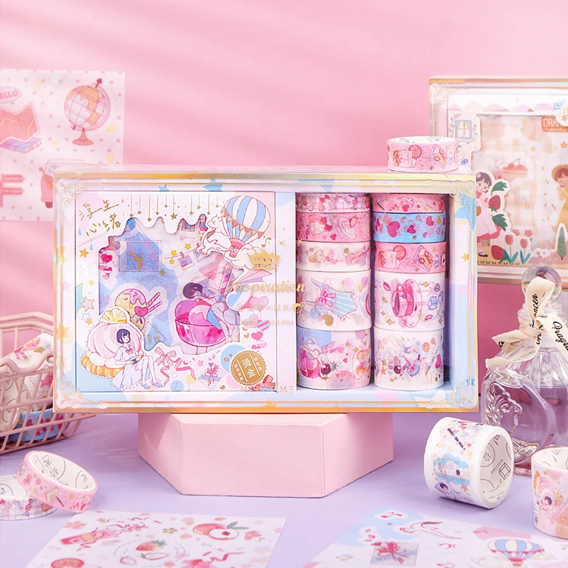 4 designs 21 pcs / set washi tape cartoon kawaii cute stickers transparent decoration tape for DIY Kraft scrapbook JIUMO
4 designs 21 pcs / set washi tape cartoon kawaii cute stickers transparent decoration tape for DIY Kraft scrapbook JIUMO