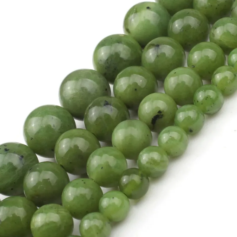 Wholesale 7.5 Inch Natural Stone Green Canada Jades Round Loose Beads For Jewelry Making
Wholesale 7.5 Inch Natural Stone Green Canada Jades Round Loose Beads For Jewelry Making