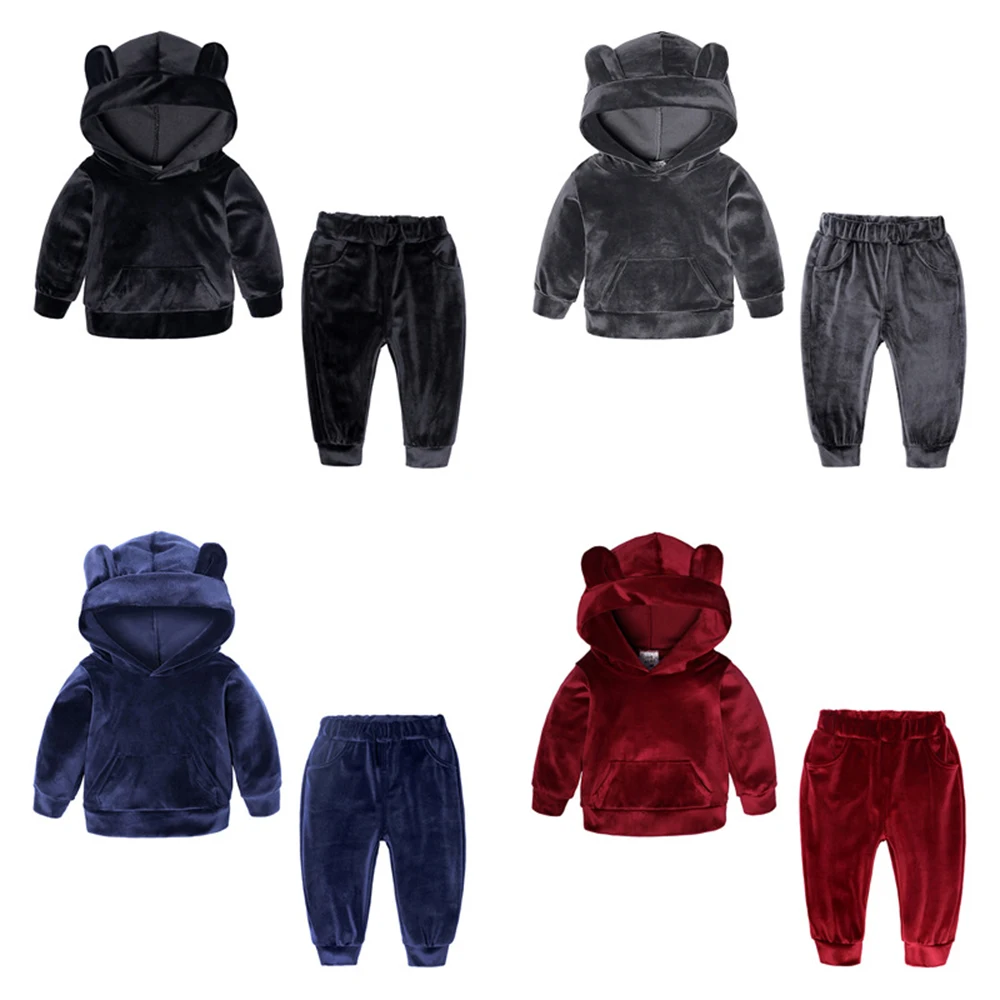 Children Clothing Set Velvet Sport Suits Long Sleeve Hooded Jacket Coat+Pants Tracksuit Velvet Kids Clothing Boys Sets, As picture
Children Clothing Set Velvet Sport Suits Long Sleeve Hooded Jacket Coat+Pants Tracksuit Velvet Kids Clothing Boys Sets, As picture