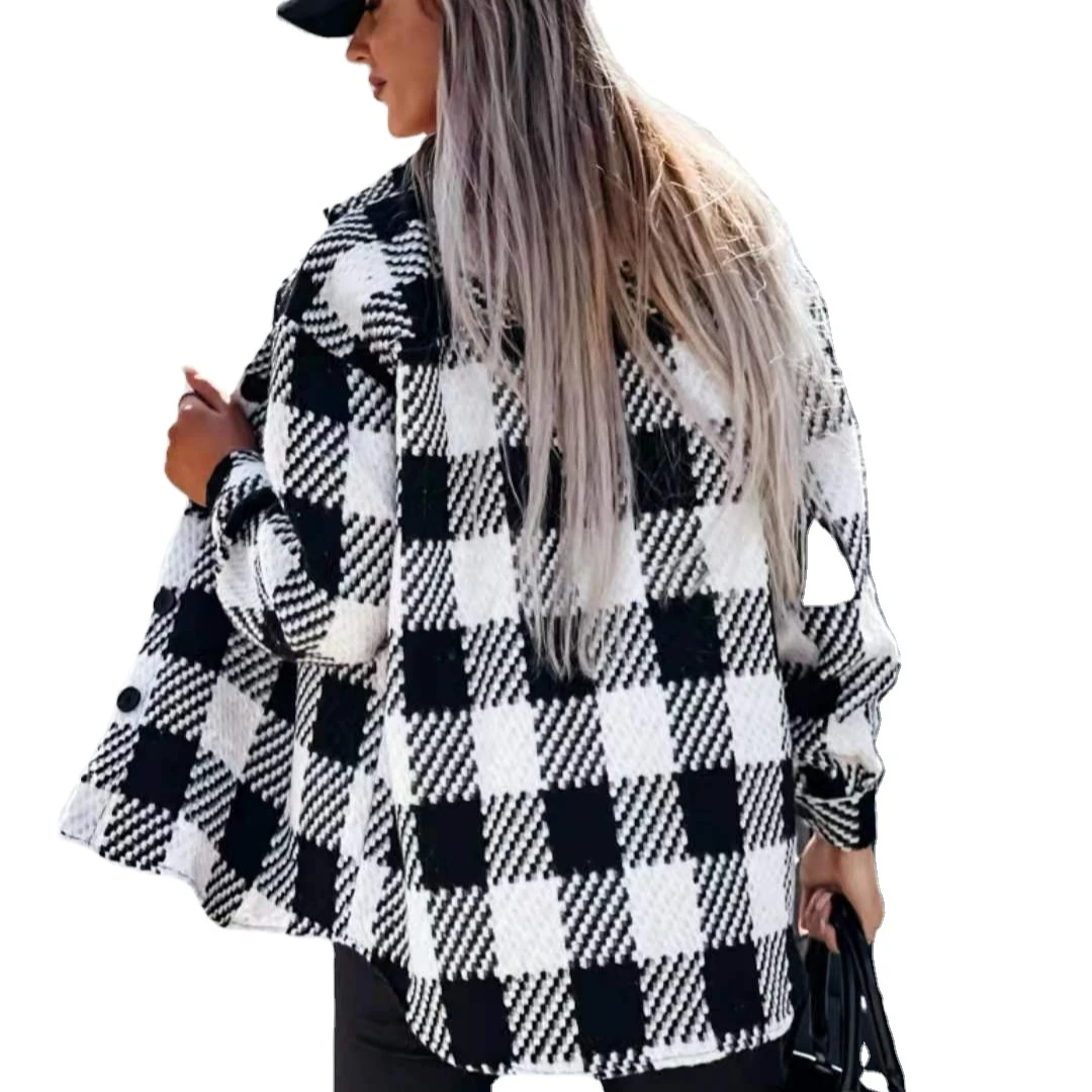 Autumn and winter woolen print lapel mid-length coat fashion simplicity print plaid women jacket in 2022 she in, Picture
Autumn and winter woolen print lapel mid-length coat fashion simplicity print plaid women jacket in 2022 she in, Picture