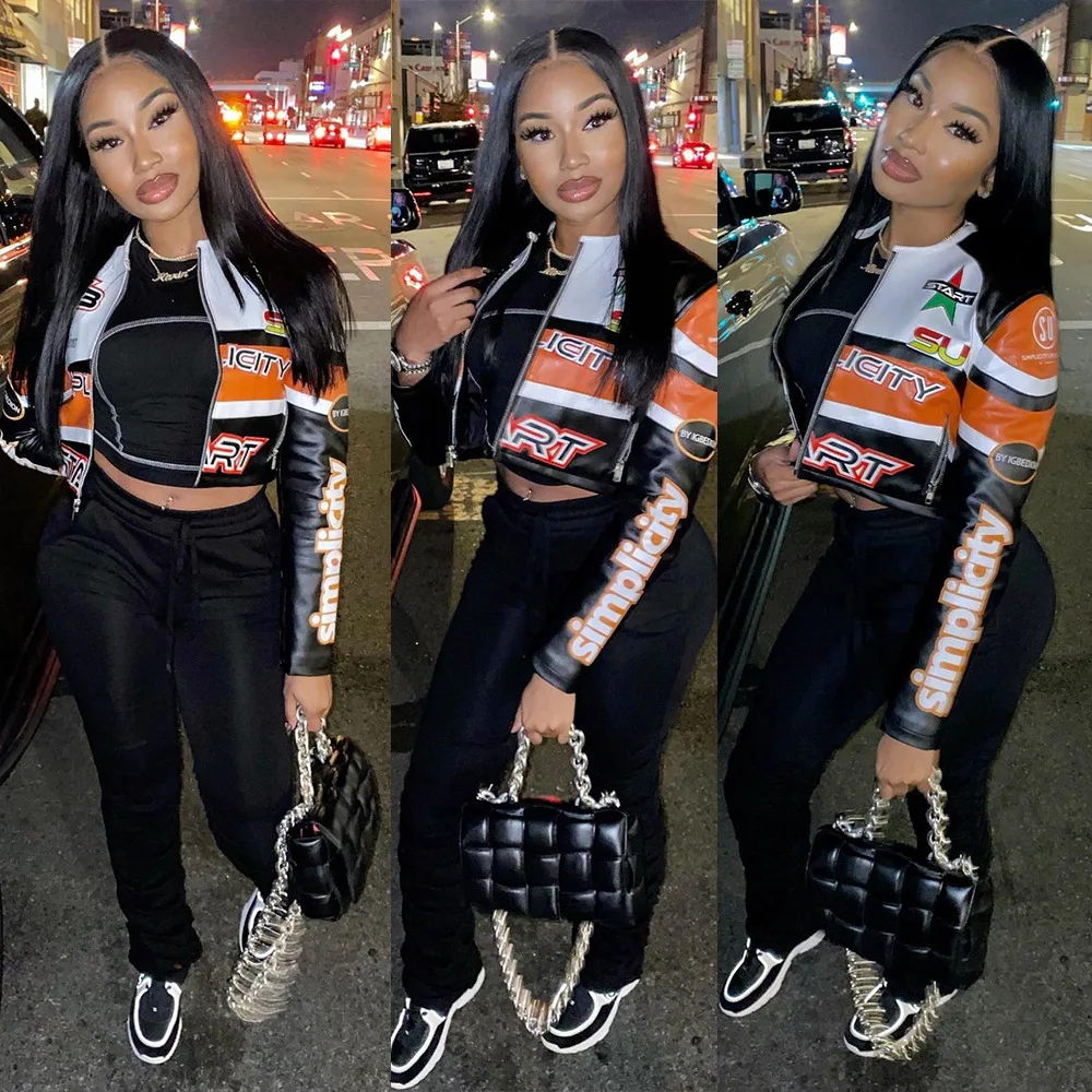 2021 new arrival plus size ladies jacket apparel women motorcycle jacket and stylish shiny racer top, Picture showed
2021 new arrival plus size ladies jacket apparel women motorcycle jacket and stylish shiny racer top, Picture showed