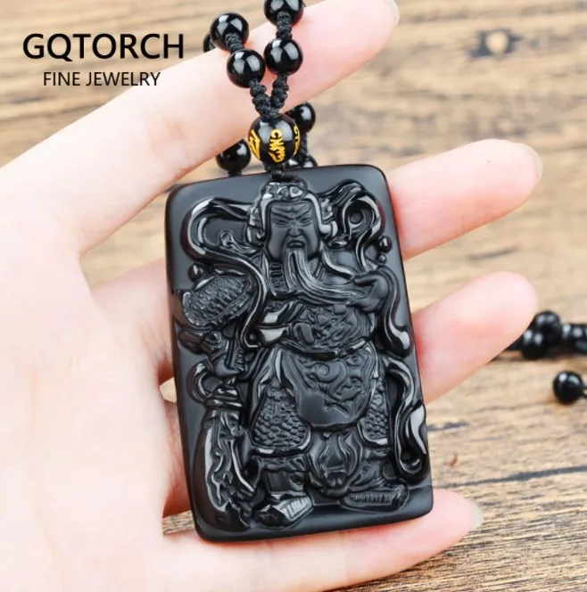 Black Obsidian Carving Guan Yu Natural Stone Pendant Amulets And Talismans Crystal Jewelry For Men
Black Obsidian Carving Guan Yu Natural Stone Pendant Amulets And Talismans Crystal Jewelry For Men