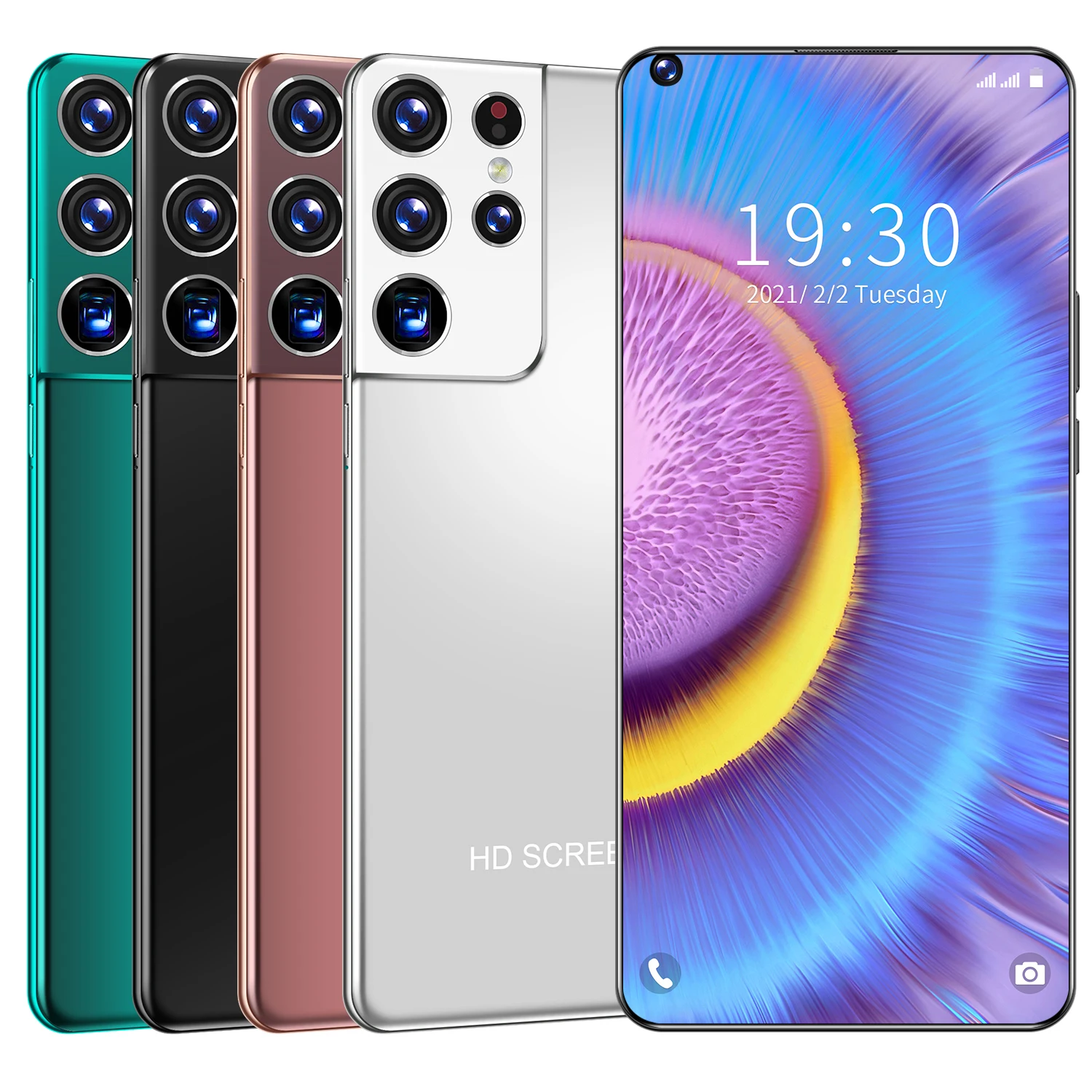 2021 Latest S21+Ultra Smartphone with 7.3-inch Full Screen RAM 12+512GB front and rear Camera pixel 24MP+48MP 6800hMA, Black. gold,silver,green
2021 Latest S21+Ultra Smartphone with 7.3-inch Full Screen RAM 12+512GB front and rear Camera pixel 24MP+48MP 6800hMA, Black. gold,silver,green