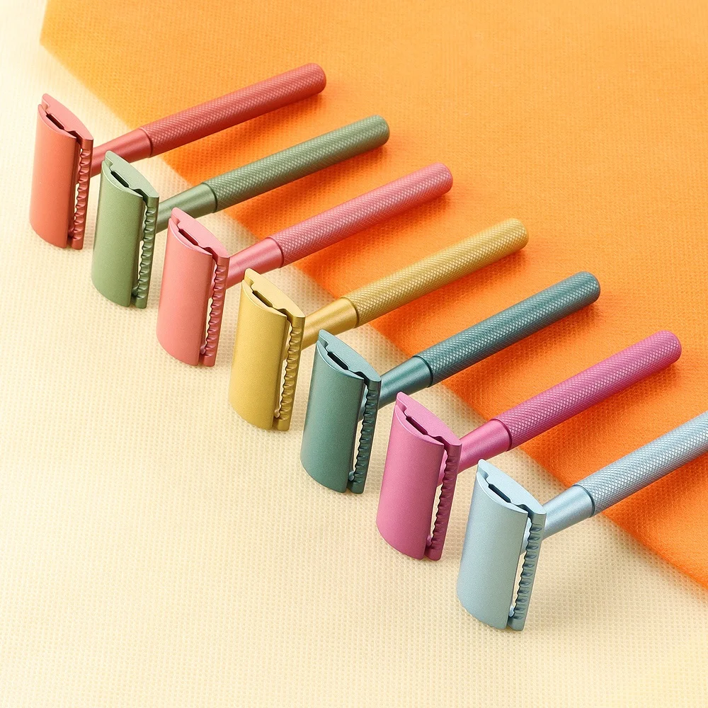 Classic Eco Friendly Reusable Metal Safety Razors Double Edge Women Shaving Razors, Customized color
Classic Eco Friendly Reusable Metal Safety Razors Double Edge Women Shaving Razors, Customized color