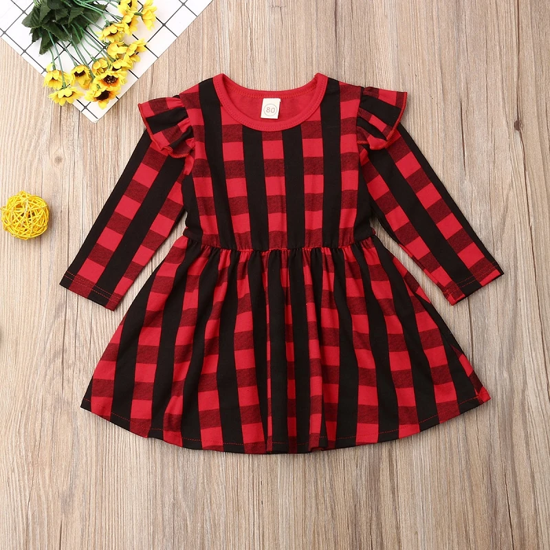 Christmas Kids Baby Girls Party Dress Red Plaid Dress Long Sleeve Lattice Children Princess Dresses Kids Clothing M301
Christmas Kids Baby Girls Party Dress Red Plaid Dress Long Sleeve Lattice Children Princess Dresses Kids Clothing M301