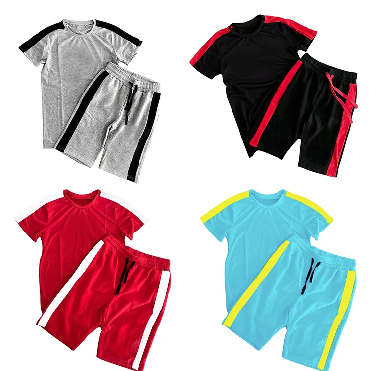 Summer Sportswear Jogging Suit Men Patchwork Contrast Color T Shirt Shorts Two Piece Short Set Sweatsuit, Customized color
Summer Sportswear Jogging Suit Men Patchwork Contrast Color T Shirt Shorts Two Piece Short Set Sweatsuit, Customized color