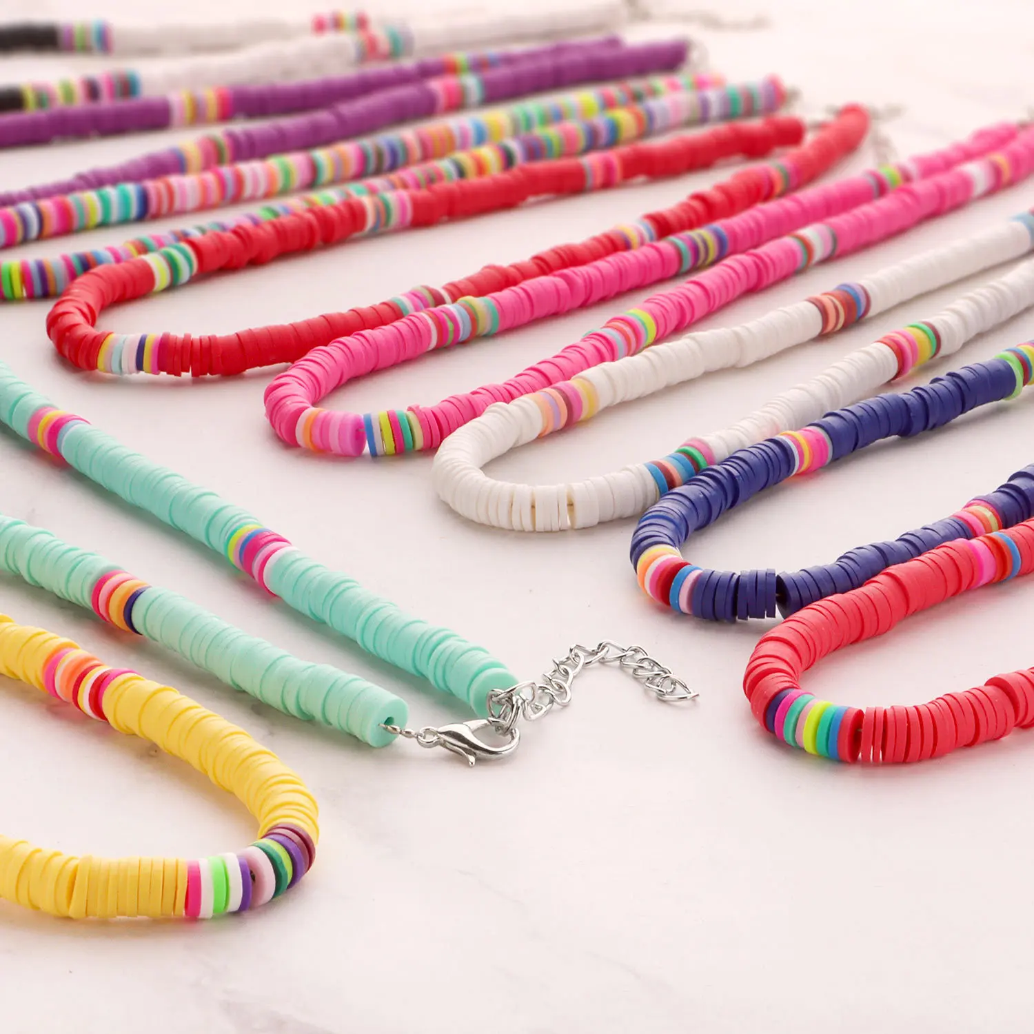 JC Hot Sale Quickly delivery Necklace New design wholesale adjustable Colorful Clay Necklace
JC Hot Sale Quickly delivery Necklace New design wholesale adjustable Colorful Clay Necklace