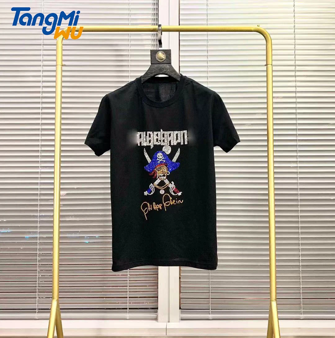 New style mens stylish tshirts mercerized fabric slim Breathable o-neck men's cotton 100% high quality rhinestones t-shirt
New style mens stylish tshirts mercerized fabric slim Breathable o-neck men's cotton 100% high quality rhinestones t-shirt