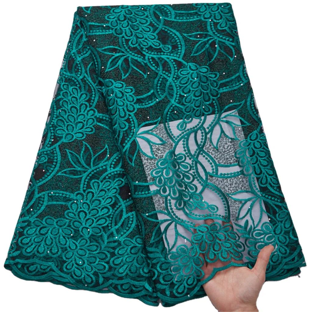 2763 Free Shipping Beautiful Peacock Green African French Tulle Mesh Lace Fabric For Dress, Cupion
2763 Free Shipping Beautiful Peacock Green African French Tulle Mesh Lace Fabric For Dress, Cupion