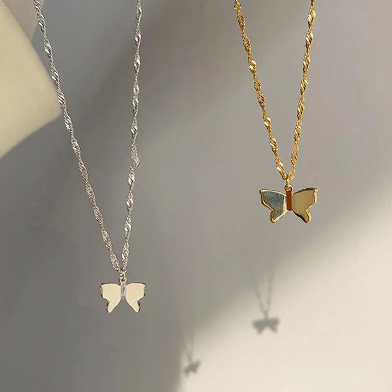 Dylam Custom Trendy Jewelry Women Minimalist Gold Plated 925 Sterling Silver Dainty Butterfly Necklace
Dylam Custom Trendy Jewelry Women Minimalist Gold Plated 925 Sterling Silver Dainty Butterfly Necklace
