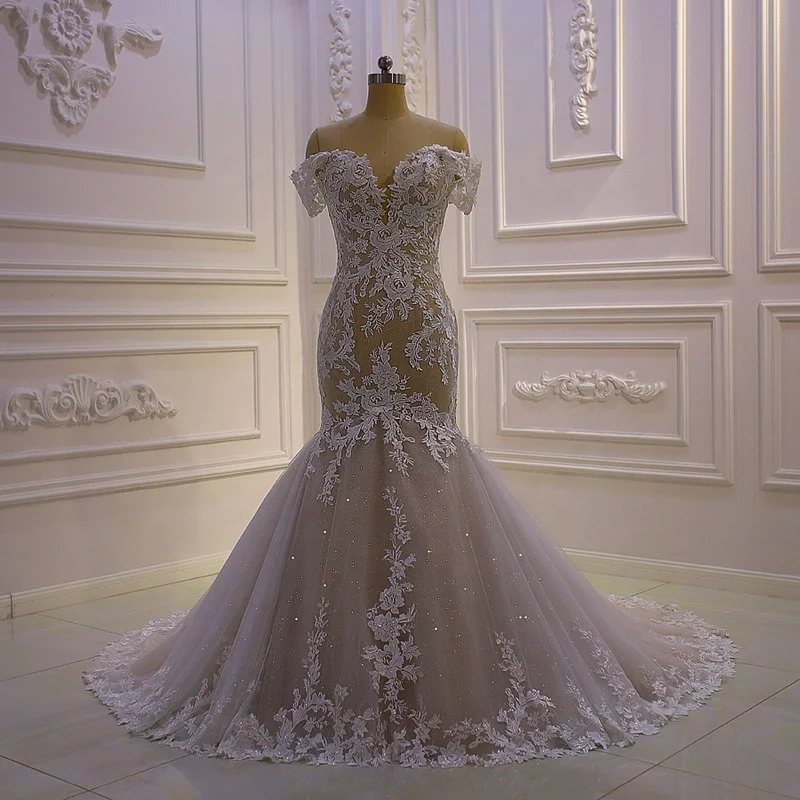 Lsa002 Crystal Mermaid Wedding Lace Applique Beaded Sexy Phantom Back Customized African Bridal Dress
Lsa002 Crystal Mermaid Wedding Lace Applique Beaded Sexy Phantom Back Customized African Bridal Dress