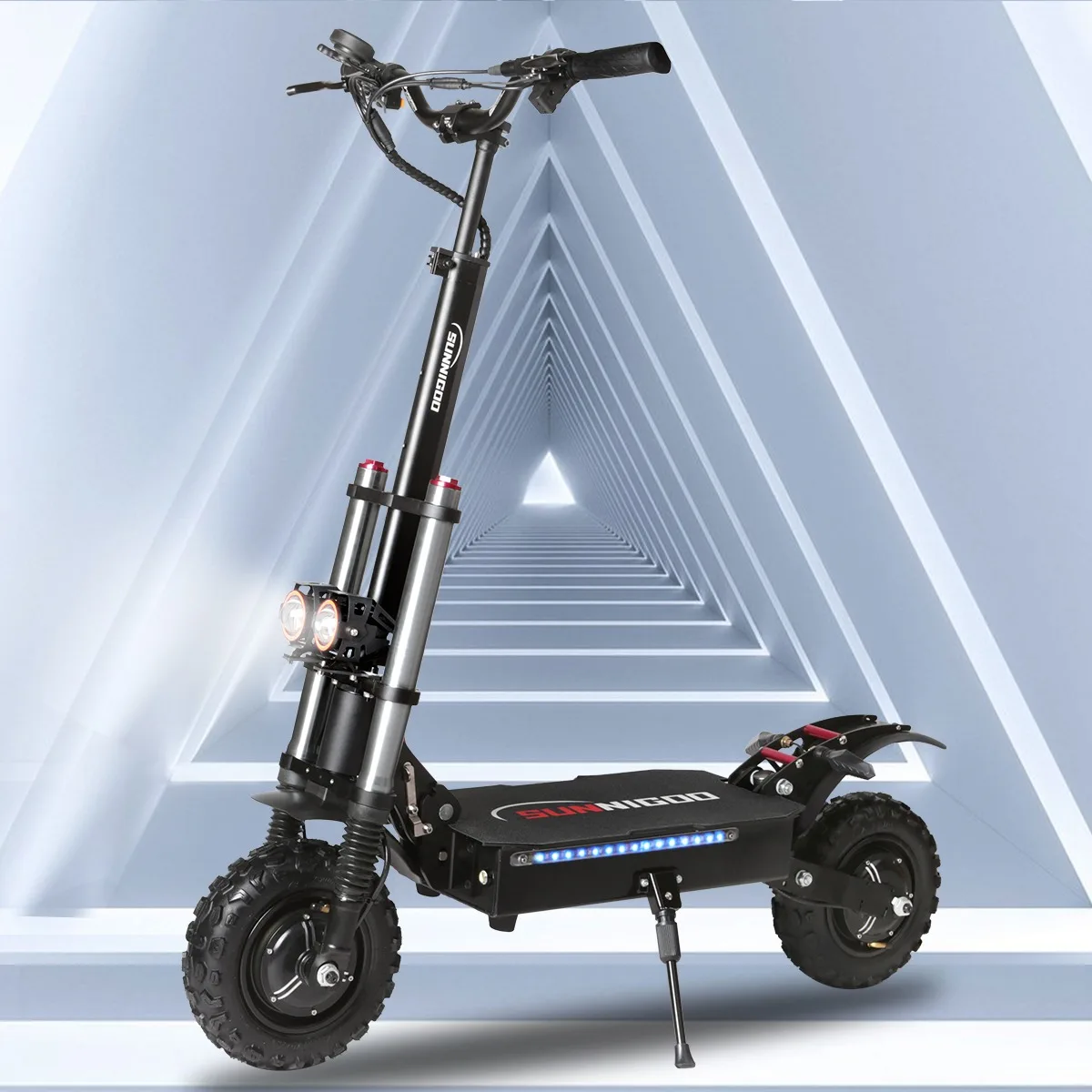 OEM Max 100km 5600W Powerful Electrical Scooter Dual Motor 2400w 5600w Foldable 11Inch Fat Air Tire 48V/60V 30/38Ah NFC Scooters
