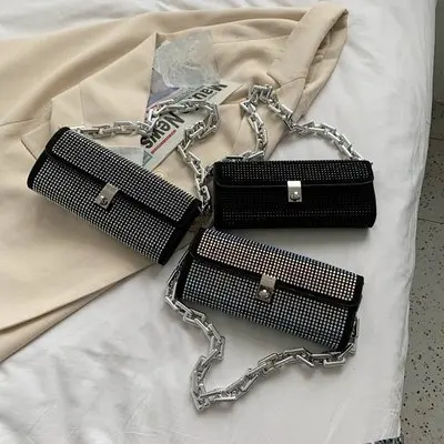 New Style Summer 2021 Fashionable Vintage Shoulder Bag Metal Chain Women Handbags with Diamond
New Style Summer 2021 Fashionable Vintage Shoulder Bag Metal Chain Women Handbags with Diamond