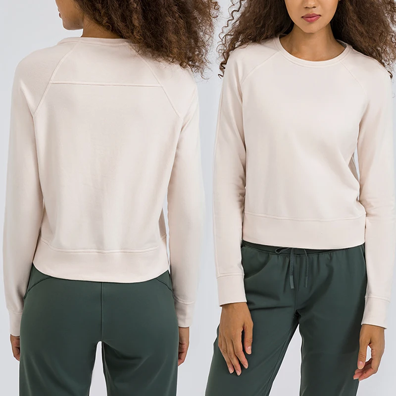 DS121 Lulu Autumn Cotton Crew Neck Basic Sweatshirt Oversized Warm Yoga Long Sleeve Pullover Fitness Top
DS121 Lulu Autumn Cotton Crew Neck Basic Sweatshirt Oversized Warm Yoga Long Sleeve Pullover Fitness Top