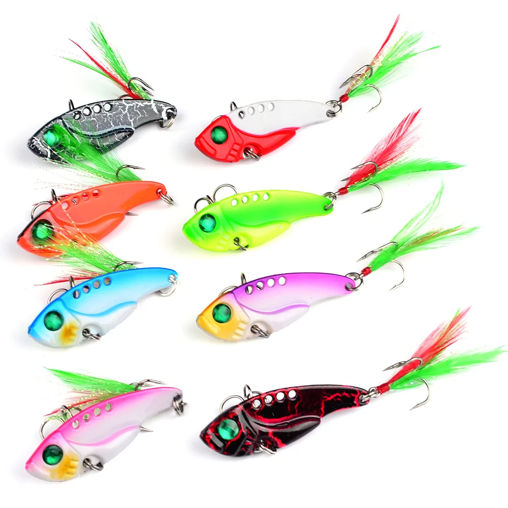 8 colors 11g/55mm Spinner sequins fishing lure bait wobbler VIB isca artificial for Mandarin Fish bass tackle
8 colors 11g/55mm Spinner sequins fishing lure bait wobbler VIB isca artificial for Mandarin Fish bass tackle