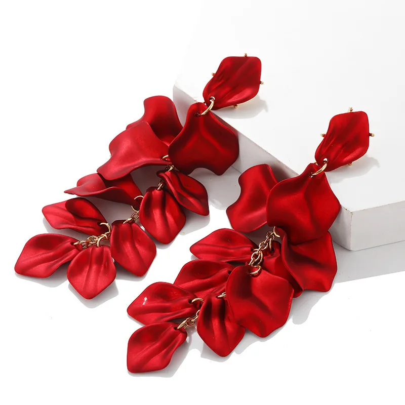 925 silver exaggerated bohemian wholesale tassel red rose leaf long earrings women's jewelry earrings
925 silver exaggerated bohemian wholesale tassel red rose leaf long earrings women's jewelry earrings