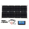 25W Solar Panel 12V Car Battery Charging Outdoor External High Conversion Dual USB Power Kit