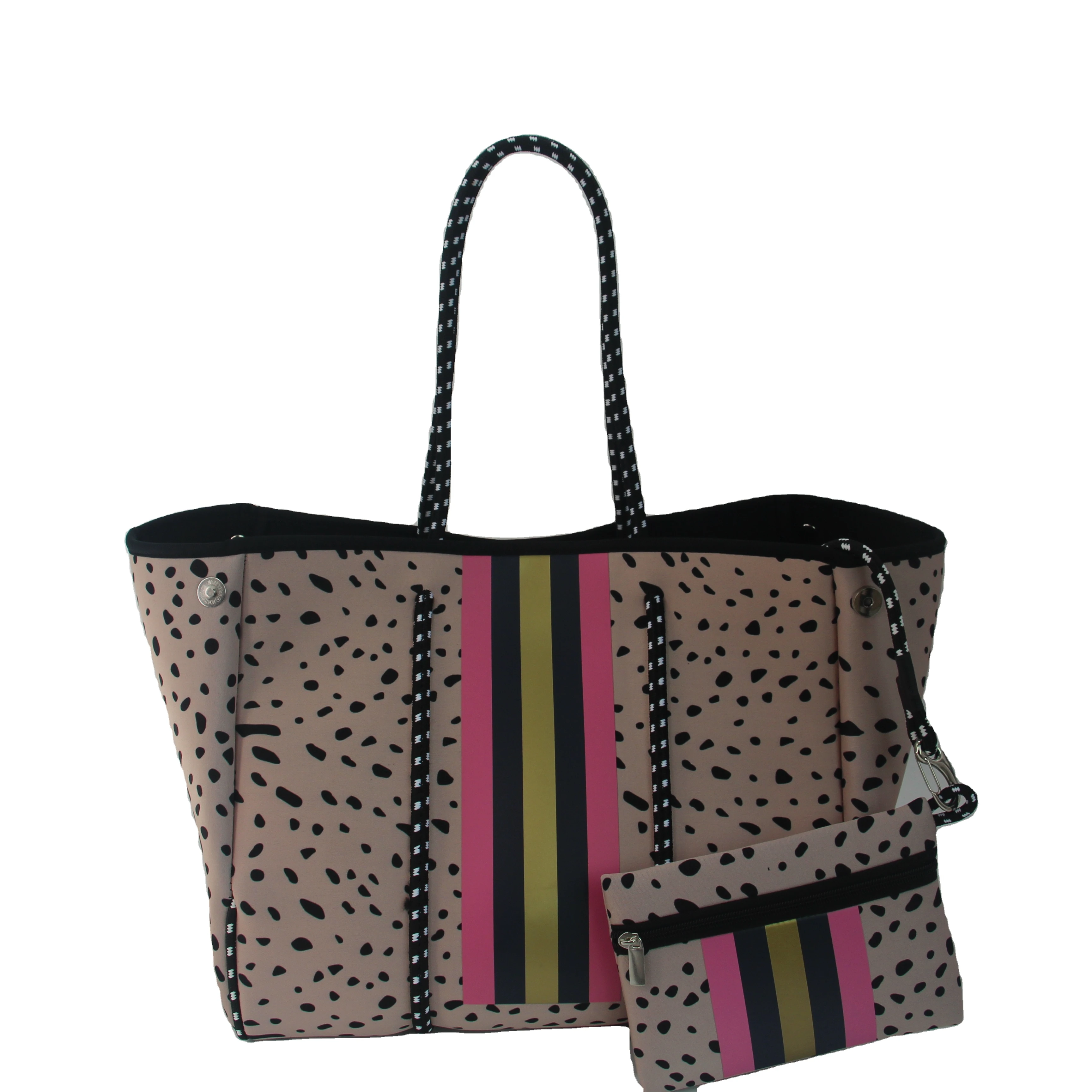 custom made waterproof perforated neoprene tote beach bag with neoprene pouch, Black /green /red/white/blue/customization
custom made waterproof perforated neoprene tote beach bag with neoprene pouch, Black /green /red/white/blue/customization