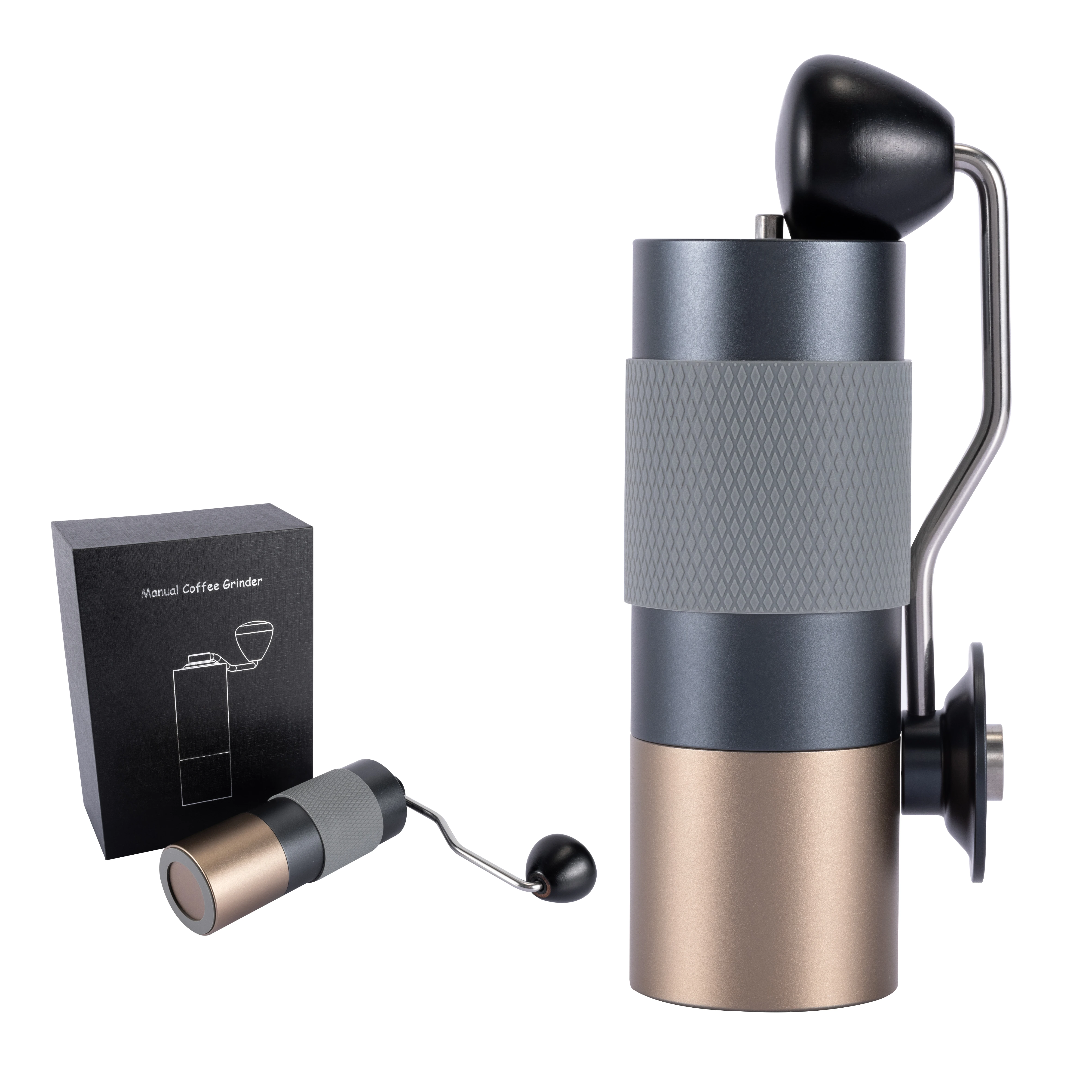 Amazon Hot Sale Portable Manual Coffee Grinder Adjustable For Fine/Coarse Grind, Dark gray + champagne 
Amazon Hot Sale Portable Manual Coffee Grinder Adjustable For Fine/Coarse Grind, Dark gray + champagne