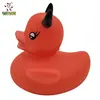 New design Red devil duck bath toys wholesale kids educational toys rubber duck toys for children