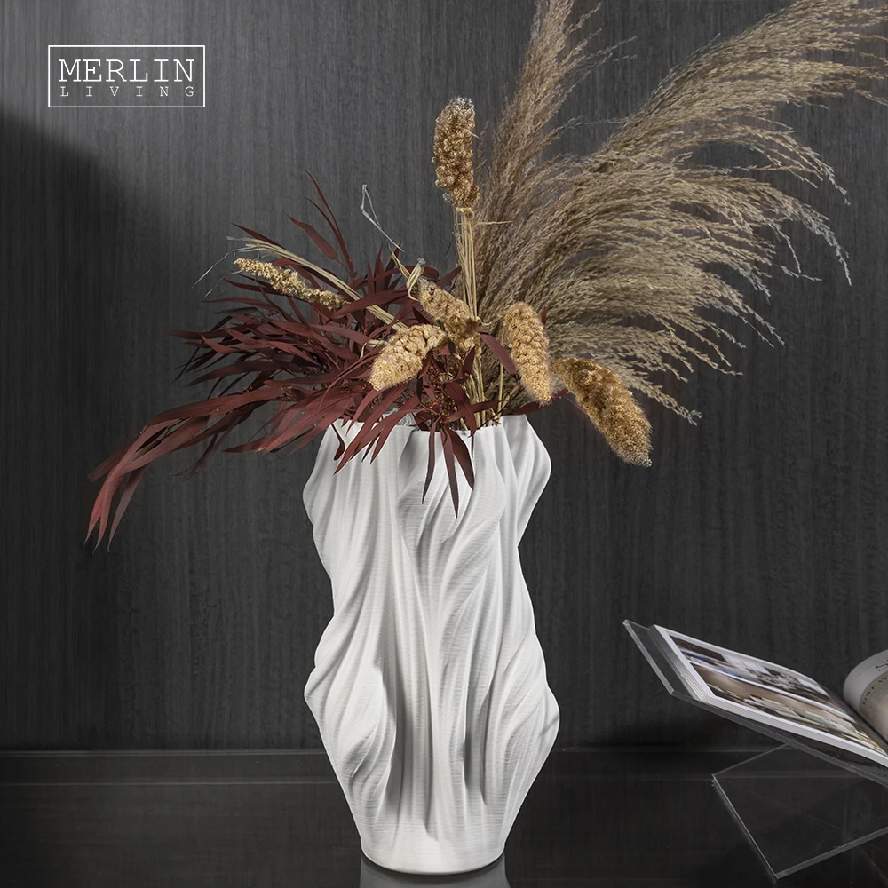 Modern Abstract 3D Print Ceramic Vases Unique Shape OEM Customized Ceramic 3D Flower Pot Modern Vases For Home Decoration, White
Modern Abstract 3D Print Ceramic Vases Unique Shape OEM Customized Ceramic 3D Flower Pot Modern Vases For Home Decoration, White