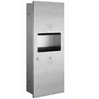 Free standing toilet roll holder dispenser wall mounted paper towel dispenser with dustbin stainless steel material