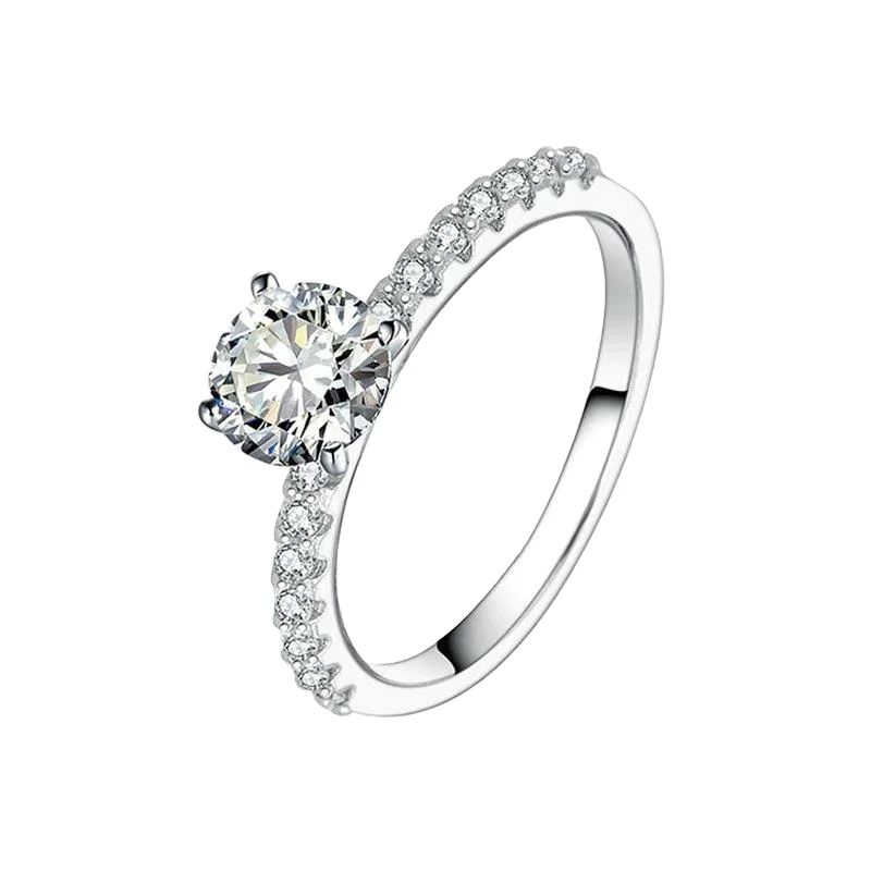 Wedding Engagement Jewelry 925 Sterling Silver White Gold Cubic Zirconia Ring jewelry, Customized color
Wedding Engagement Jewelry 925 Sterling Silver White Gold Cubic Zirconia Ring jewelry, Customized color